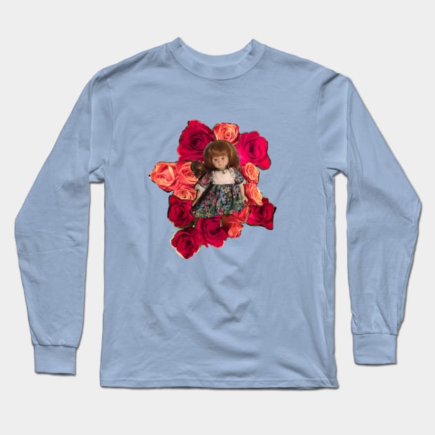 Rosy Doll Long Sleeve T-Shirt by Scootin Newt